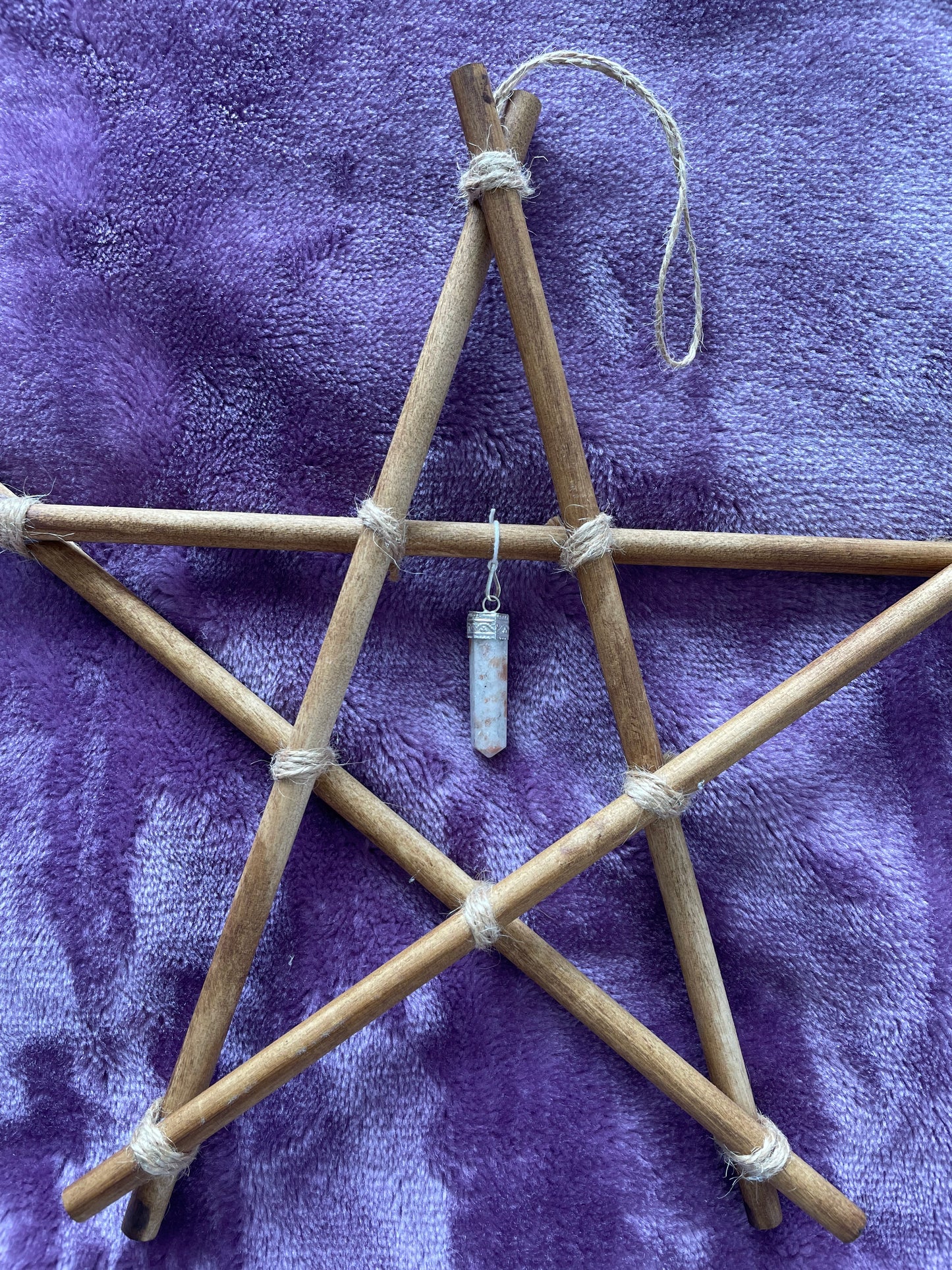 Large Wooden Pentagram - Sunstone