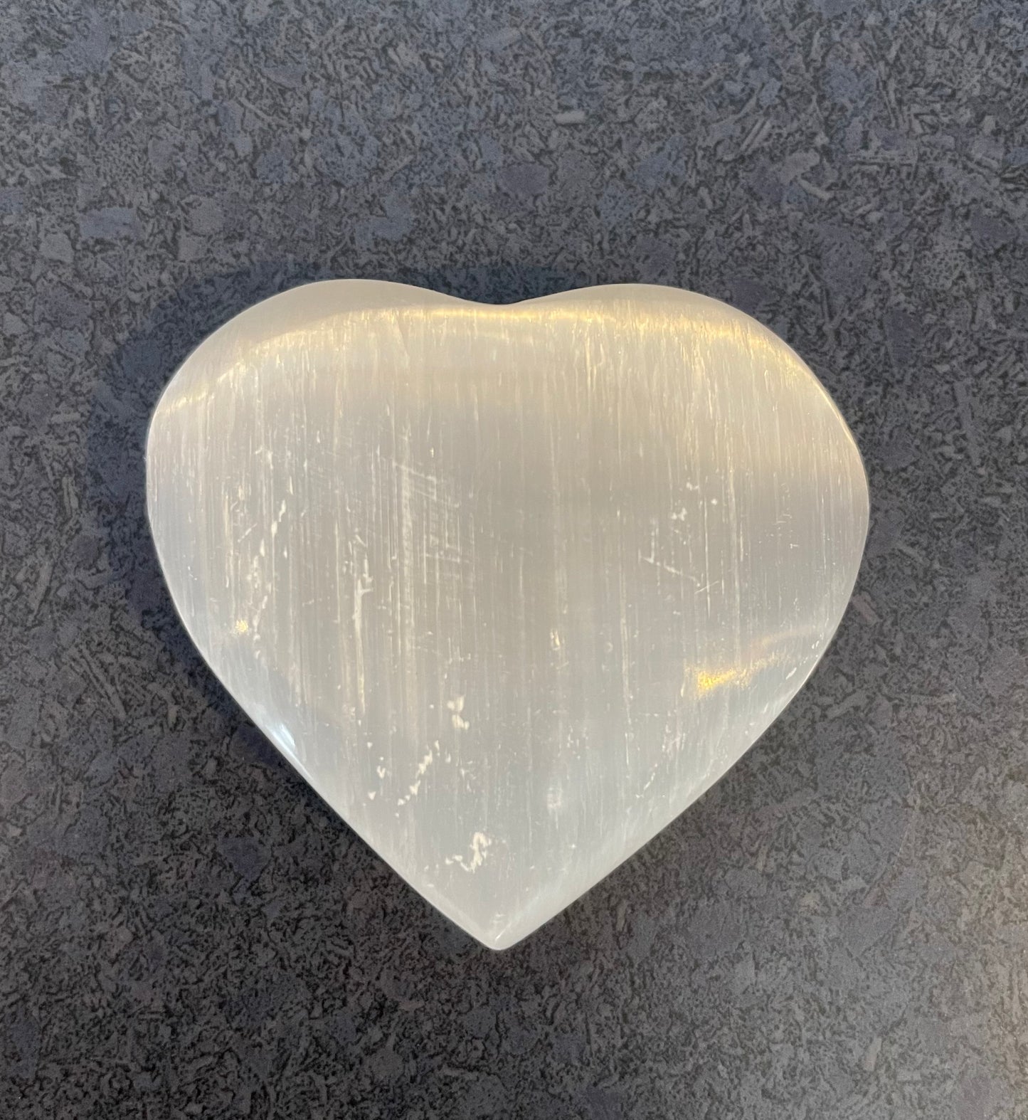 Selenite Heart-Shaped Crystal
