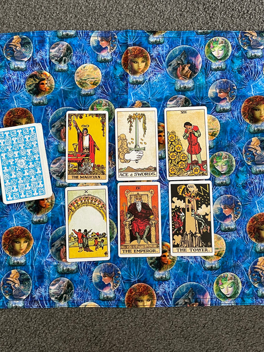 Tarot Spread Mat: Crystal Ball