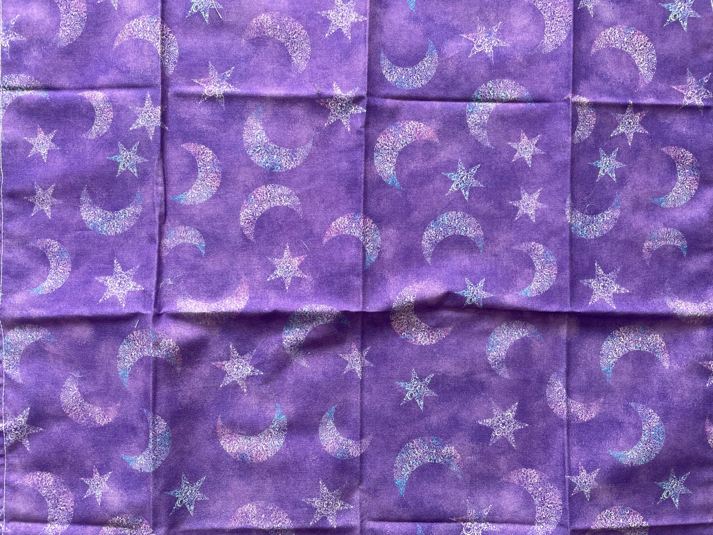 Tarot Mat: Purple Moon and Stars