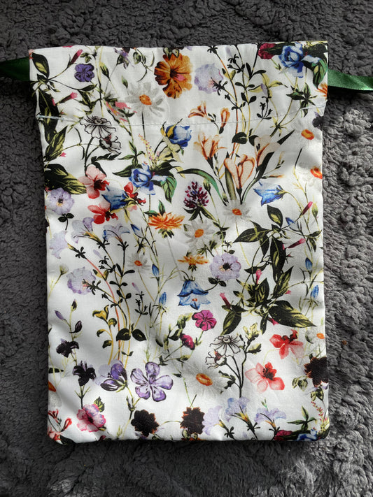 Tarot/Oracle Bag LARGE: Wildflowers