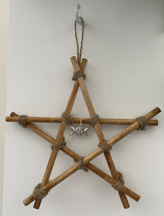 Small Pentagram with Charm - Triple Moon