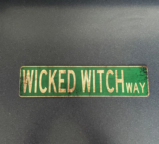 Novelty Witchy Street Sign