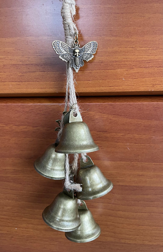 Witches Bells with Moth Charm