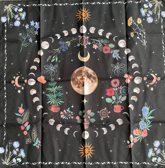 Moon and Flower Altar Cloth (design B)