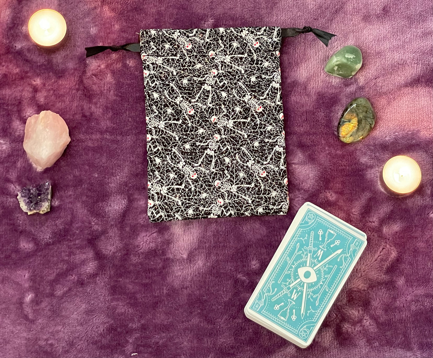 Tarot/Oracle Bag - Dancing Skeletons